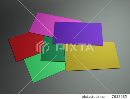 many colorful 3 namecard 7632685