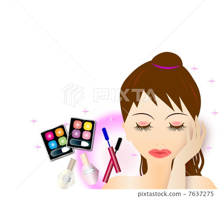 Cosmetics (makeup supplies) and women Cosmetics (makeup supplies) and women 7637275