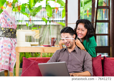 Fashion designer working at home 7641272