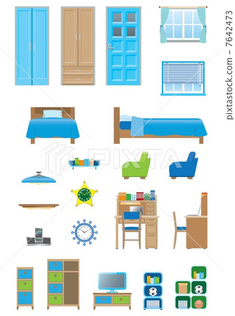 男孩的房間/家具 7642473