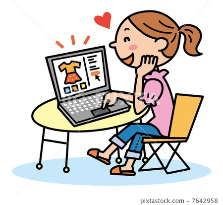 Online shopping network shopping mail order illustration 7642958