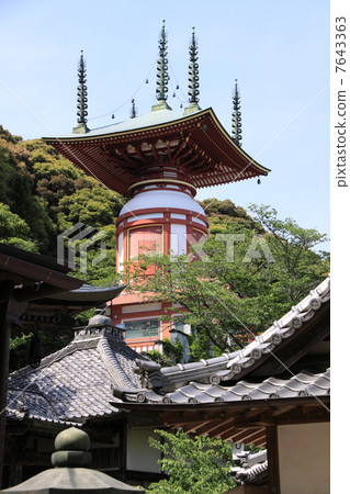 Shikoku Buddha No. 23 Buddhist "Kajyo-ji" Tower Tower 7643363