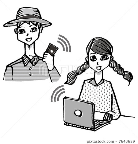 Mobile equipment and man and woman Mobile equipment and man and woman 7643689