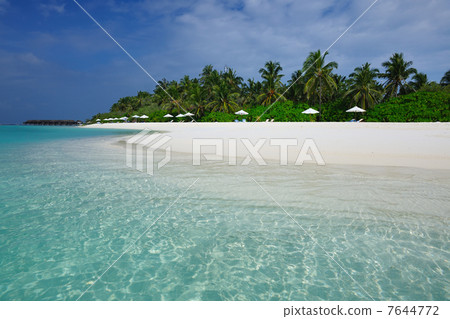 Beautiful beach at Maldives Beautiful beach at Maldives 7644772