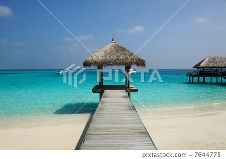 Beautiful beach with jetty Beautiful beach with jetty 7644775