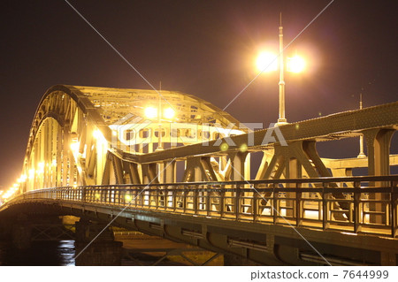 旭川的夜視圖,旭川市,北海道 旭川的夜視圖,旭川市,北海道 7644999
