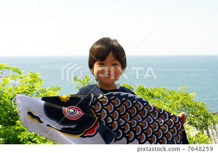 孩子們和鯉魚飄帶 7648259