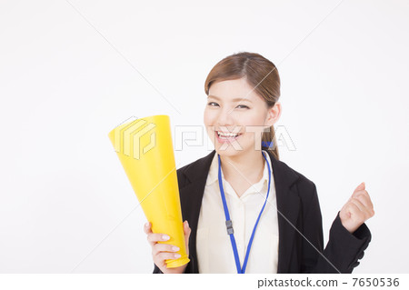 歡呼的女商人 7650536