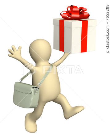 Courier with gift 7652299