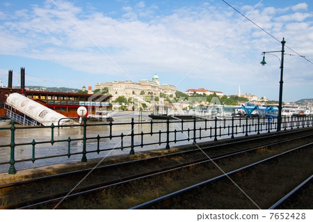 Budapest Hungary Danube Flood 2067 Budapest Hungary Danube Flood 2067 7652428