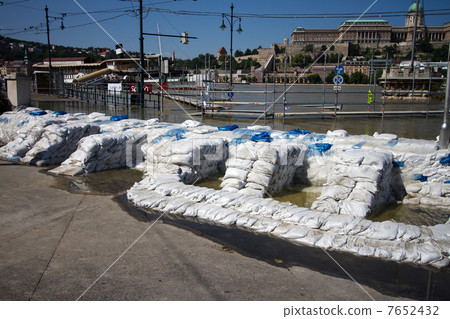Budapest Hungary Danube Flood 2041 Budapest Hungary Danube Flood 2041 7652432