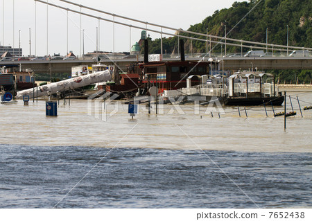 Budapest Hungary Danube Flood 2056 Budapest Hungary Danube Flood 2056 7652438
