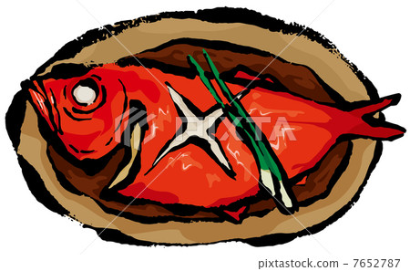 Boiled gold-eyed bream 7652787
