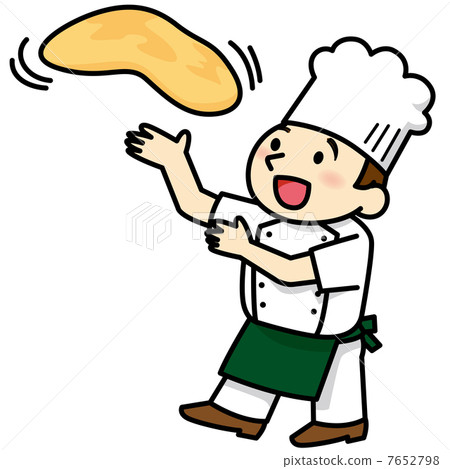 工匠轉動披薩 7652798