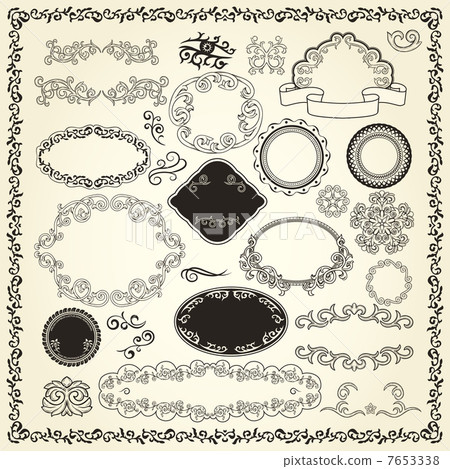 Set of design elements 7653338