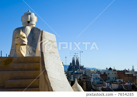 Casa Mila和Sagrada Familia的對象 7654285