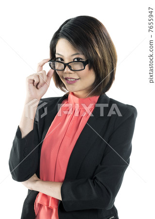 Close up portrait of beautiful Chinese woman. Close up portrait of beautiful Chinese woman. 7655947