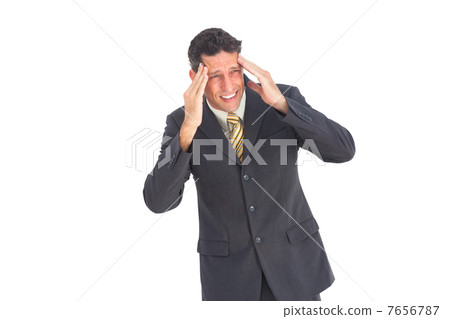 Fearful businessman Fearful businessman 7656787