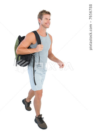 Handsome man in sportswear walking Handsome man in sportswear walking 7656788