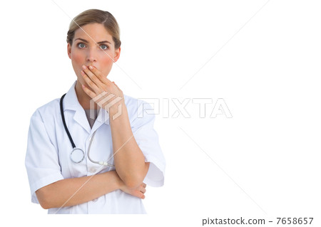 Astonished nurse 7658657