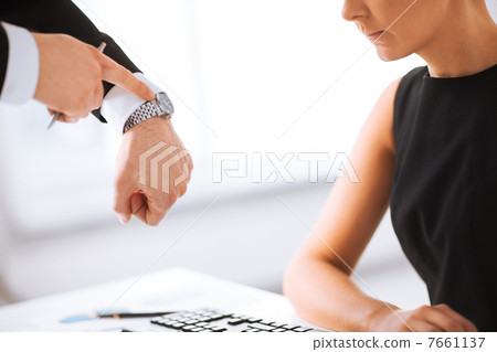 boss and worker at work having conflict boss and worker at work having conflict 7661137