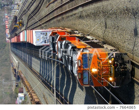 美國聯運貨物列車 7664865