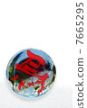 New Year card postcard Size template 7665295