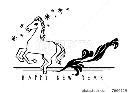 新年的下午材料 7666129