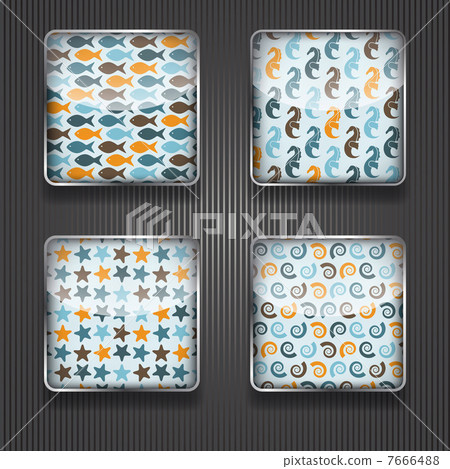 4 Shiny Icons 7666488