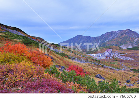 Fall scenery from Murodo mountain Fall scenery from Murodo mountain 7666760