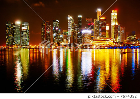 Neon lights of Singapore Neon lights of Singapore 7674352