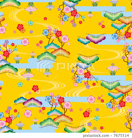 Red type pattern yellow type 7675514