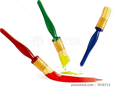 paintbrush, objects, three 7676712