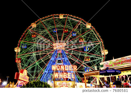 Coney Island Ferris wheel Coney Island Ferris wheel 7680581