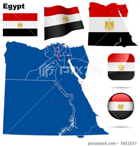 Egypt vector set. 7681037