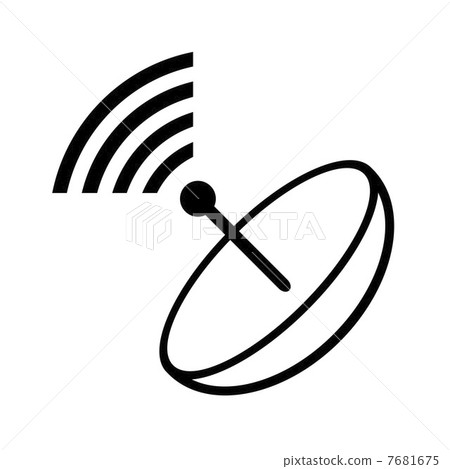 Mark of a parabola antenna Mark of a parabola antenna 7681675