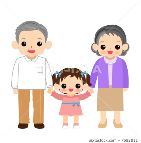 Grandparents and girls 7682811
