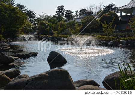 栃木縣鹽谷區高根澤町道之驛噴泉 7683016