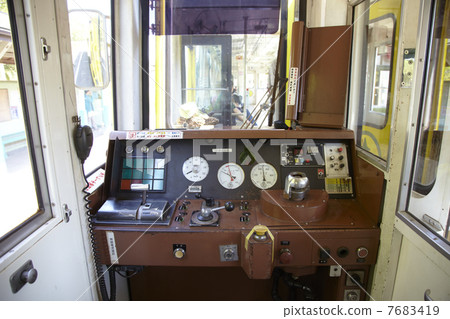 Train's driver's seat Train's driver's seat 7683419