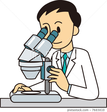 Study with a microscope 7683810