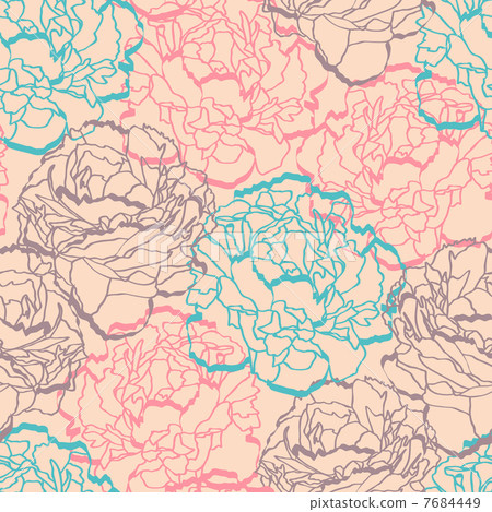 Floral ornamental seamless 7684449