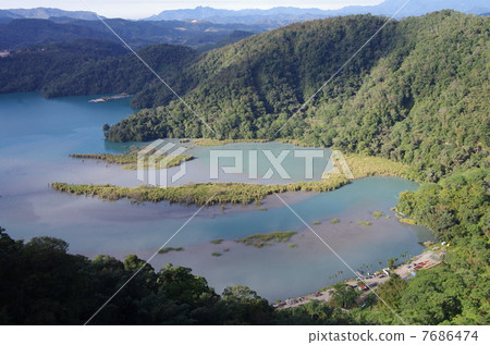 台灣九月日月潭台中台中 7686474