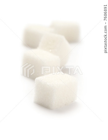 Sugar isolated on the white background Sugar isolated on the white background 7686891