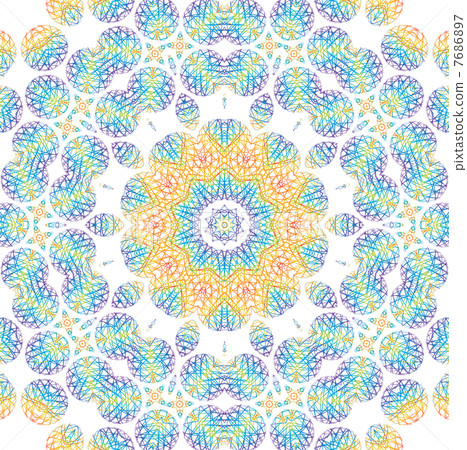 Abstract color pattern on white Abstract color pattern on white 7686897