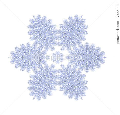 Abstract snowflake 7686900