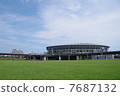 Nissan stadium seen from the ground 7687132