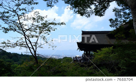 Image of Kiyomizu Temple and Kyoto Tower Image of Kiyomizu Temple and Kyoto Tower 7688704