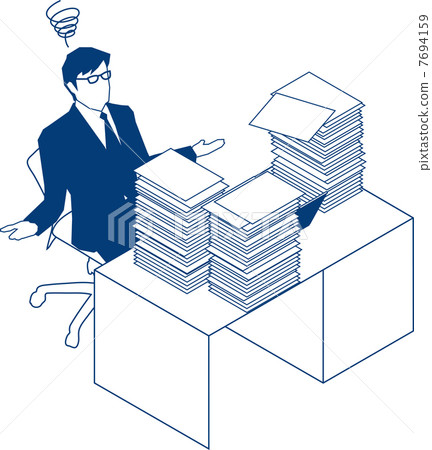 A businessman who will give up massive papers before A businessman who will give up massive papers before 7694159