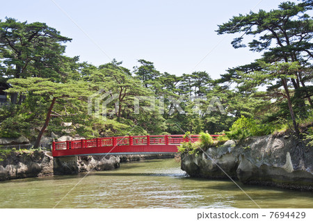 渡月橋連接松島的大島 渡月橋連接松島的大島 7694429