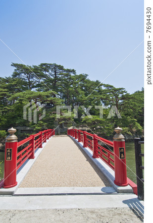 渡月橋連接松島的大島 渡月橋連接松島的大島 7694430